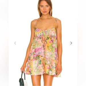 For Love and Lemons MADISON FLORAL MINI DRESS size small